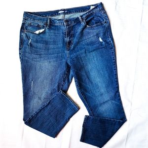 Old Navy Curvy Skinny Distressed Jeans 16 …